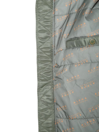 Alpha Industries "ma-1 0s" Bomber In Green