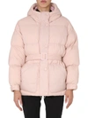 Ienki Ienki Michlin Quilted Polished Shell Hooded Down Jacket In Pink
