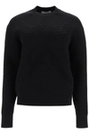 Alexander Mcqueen Women's Crew Neck Sweater In Black