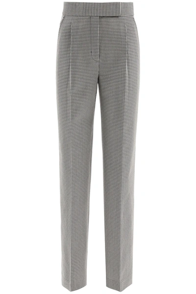Alexander Wang Houndstooth Trousers In Black White