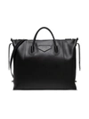 GIVENCHY ANTIGONA SHOULDER BAG IN BLACK LEATHER