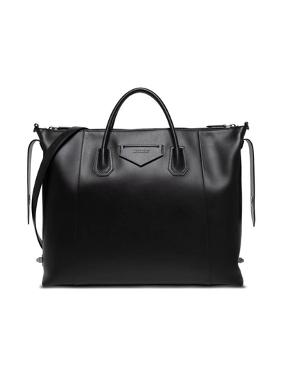 Givenchy Antigona Shoulder Bag In Black Leather