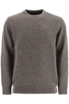 Barbour Grey Silk-wool Blend Jumper In Fog