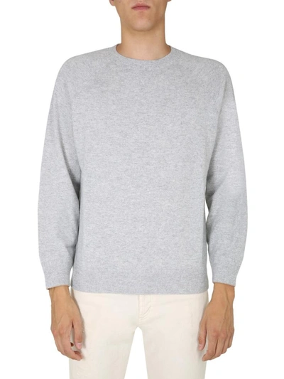 Brunello Cucinelli Crew Neck Sweater In Grey