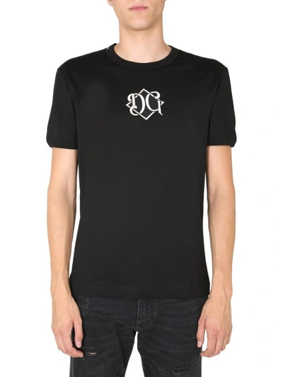 Dolce & Gabbana Crew Neck T-shirt In Black