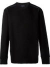 Lanvin Crew-neck Wool Sweater In Black