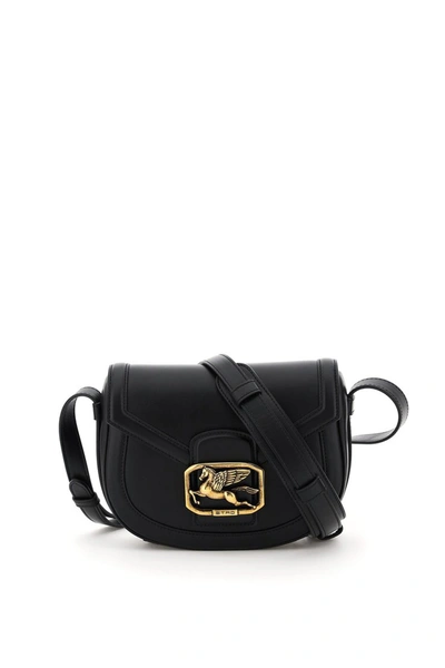 Etro Pegaso Small Crossbody Bag In Black