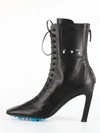 Off-white Off White Off White Leather Heel Boots In Black