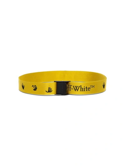 Off-white New Industrial Nylon Belt In Yellow