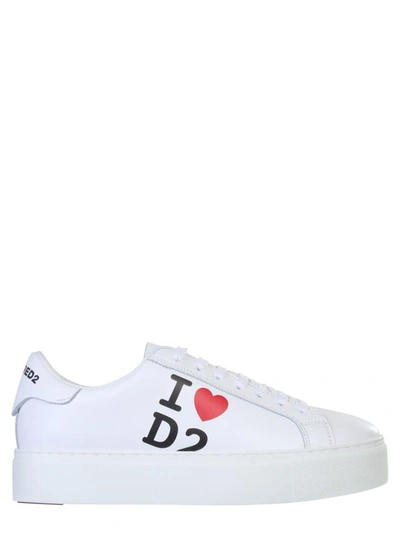 Dsquared2 Trainers With Logo In White