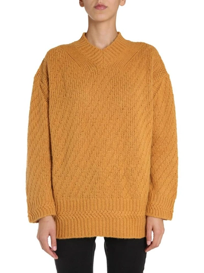 Stella Mccartney V-neck Sweater In Yellow