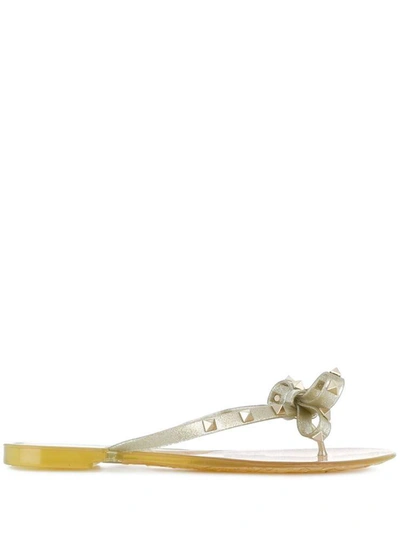 Valentino Garavani Sandals Golden In Oro