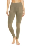 Alo Yoga High Waist Avenue Leggings In Olive Branch