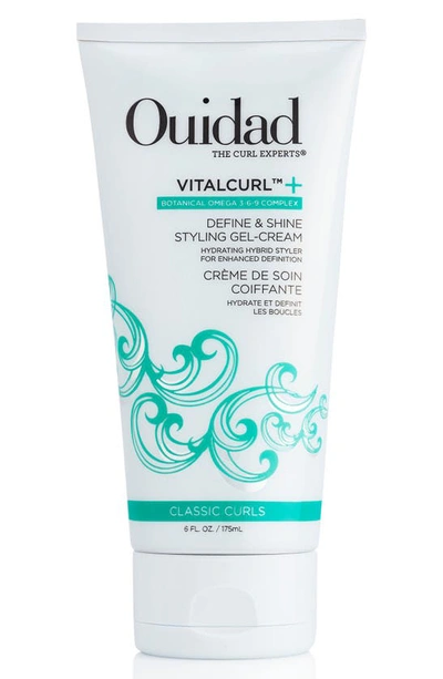 Ouidad Vitalcurl Plus Define And Shine Styling Gel-cream By  For Unisex - 6 oz Cream In Silver