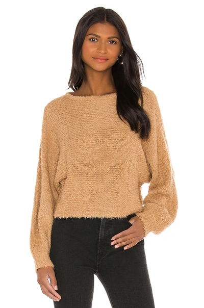 Cupcakes And Cashmere Perri Boucle Jumper In Camel