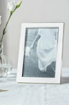 THE WHITE COMPANY WHITE RESIN PICTURE FRAME,RFH46NWH