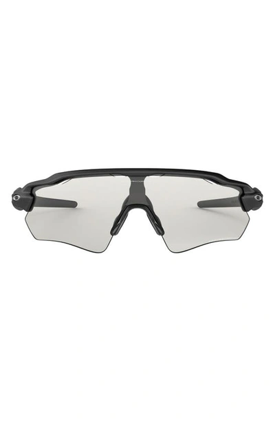 Oakley Radar Ev Path Clear Black Photochromic Iridium Sunglasses In Steel