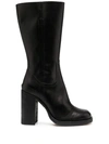 DSQUARED2 ROUNDED-TOE BOOTS
