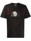 Msgm Photograph Print T-shirt In Black
