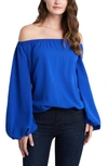 VINCE CAMUTO OFF THE SHOULDER BUBBLE SLEEVE TOP,9150682