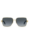 MARC JACOBS 58MM CHAINED SQUARE SUNGLASSES,MARC495S