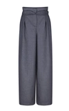 ANNA OCTOBER HIGH-RISE WOOL-BLEND trousers