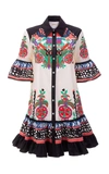 La Doublej Choux Printed Cotton-poplin Dress In Print