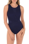 Miraclesuitr Miraclesuit Illusionist Palma One-piece Swimsuit In Midnight Blue