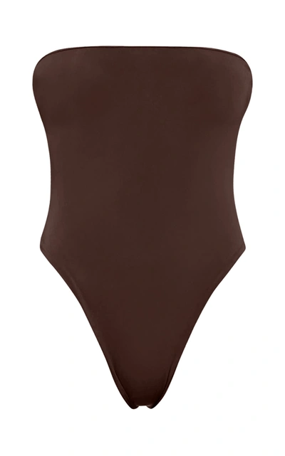 Aexae Women's Cutout One-piece Swimsuit In Brown