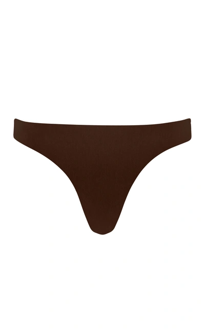 Aexae Women's Magnum High-cut Bikini Bottom In Brown,blue