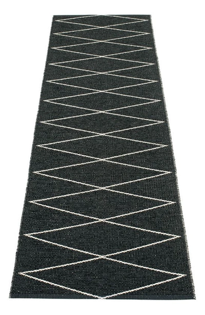 Pappelina Reversible Indoor/outdoor Rug In Black