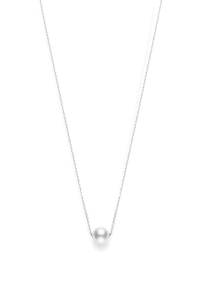 Mikimoto Cultured Pearl Pendant Necklace In White Gold