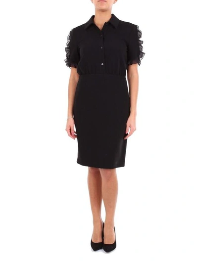 Boutique Moschino Women's 04265824black Black Synthetic Fibers Dress