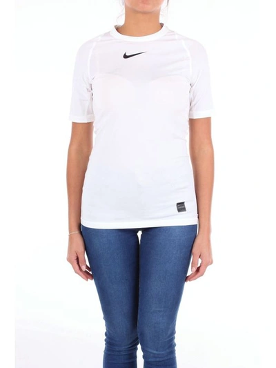 Nike Women's Aauts0003sbianco White Cotton T-shirt