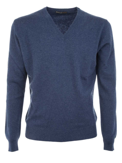 Ones Mens Blue Cashmere Sweater