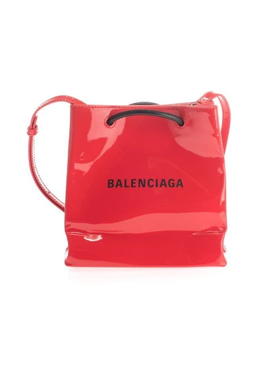 Balenciaga Women's  Red Leather Shoulder Bag