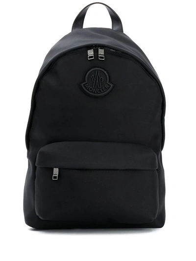 Moncler Men Backpack Pierrick Polyamid Nylon Logo Black