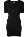 Lhd Samphire Knit Dress, Black In Black