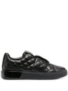 BALMAIN B-COURT QUILTED LOW-TOP SNEAKERS