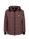 BURBERRY BURBERRY DIAMOND QUILTED CHECK HOODED JACKET