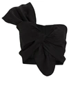 JUST BEE QUEEN SOL KNOTTED ONE-SHOULDER CROP TOP,060070904004