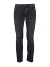 Dondup Five-pocket Slim-fit Jeans In Black