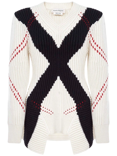 Alexander Mcqueen Sweater In Ivory