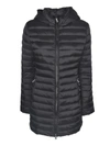 ADD ADD LONG QUILTED DOWN JACKET IN BLACK