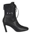 Off-white Off White Off White Leather Heel Boots In Black