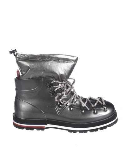 Moncler Inaya Rain Boots In Silver