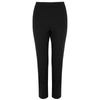 Eileen Fisher Petite Washable Stretch-crepe Slim Ankle Pants In Black