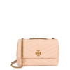 Tory Burch Kira Chevron Small Convertible Shoulder Bag In Beige