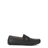 Ferragamo Signature Driver Logo Plaque Loafers In Black