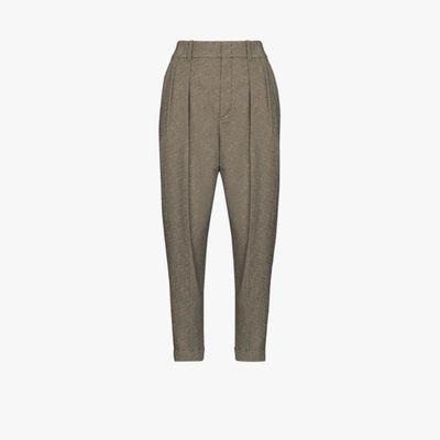 Isabel Marant Tapered Tailored Trousers In Grey
